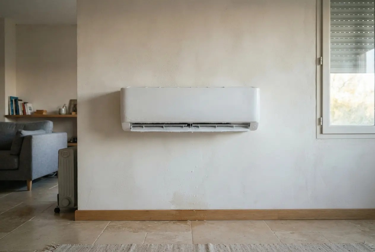 Évaporateur givré sur climatiseur à Sérignan-du-Comtat